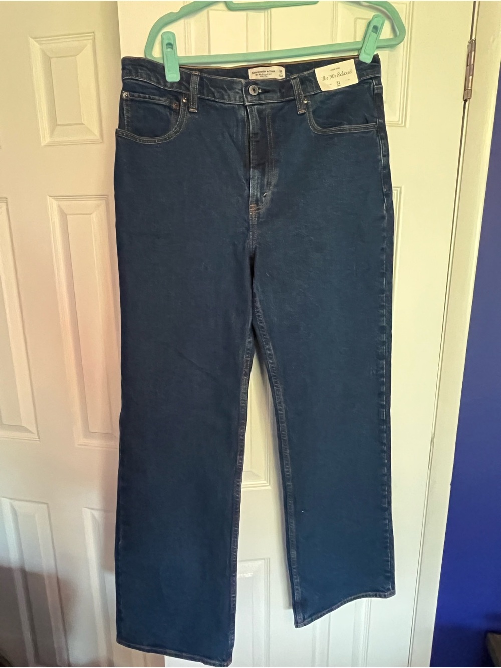 Classic Women's Dark Blue 90’s Relaxed Fit Jeans - 31 Long